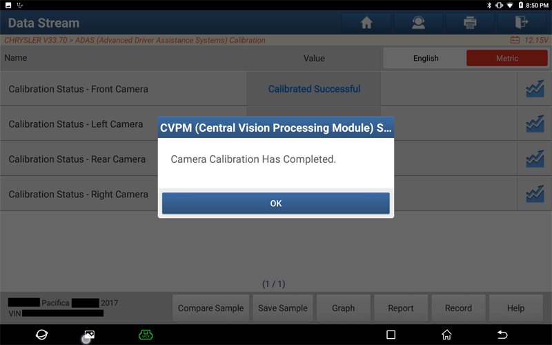 Pacifica CVPM Surround View Camera Calibration 14