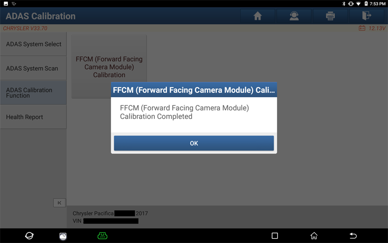 Pacifica FFCM Camera Calibration 10