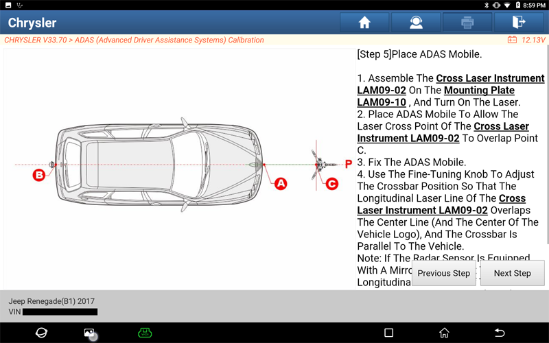 Renegade ACC Radar Calibration 11