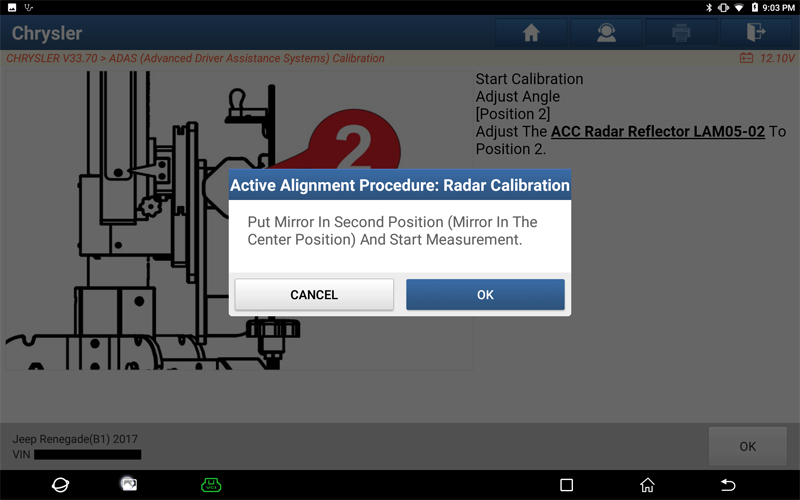 Renegade ACC Radar Calibration 17