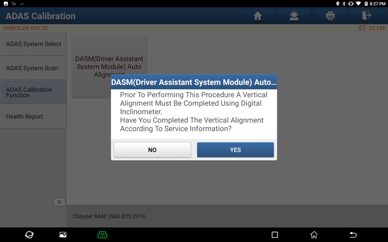  RAM DASM Camera Radar Calibration 05