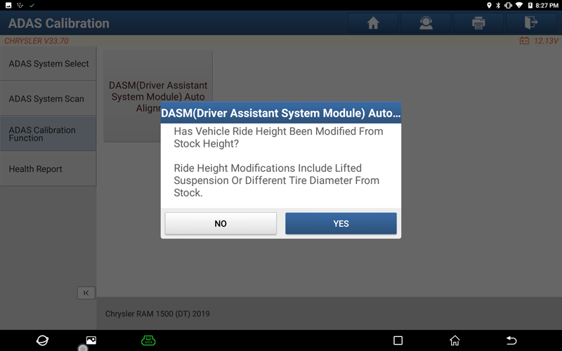  RAM DASM Camera Radar Calibration 06