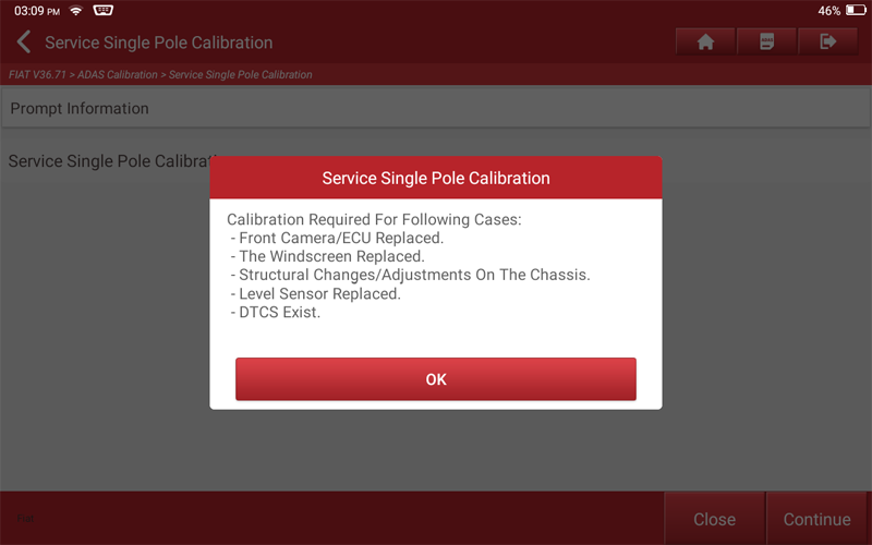 FIAT Ducato Front Camera Calibration 04