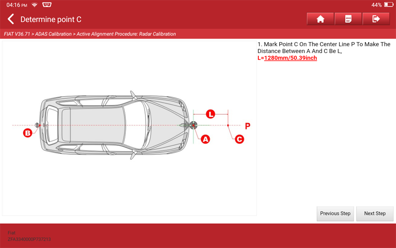 ALFA ROMEO Giulia Laser Radar Calibration 09