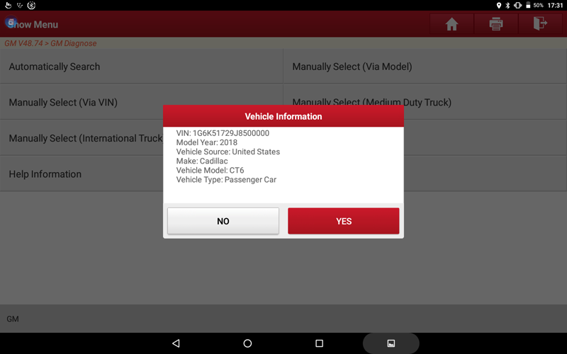 Cadillac_CT6 Front Camera Calibration 01